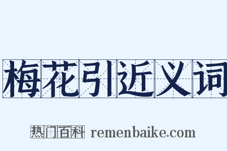 梅花引近义词是什么意思的图片